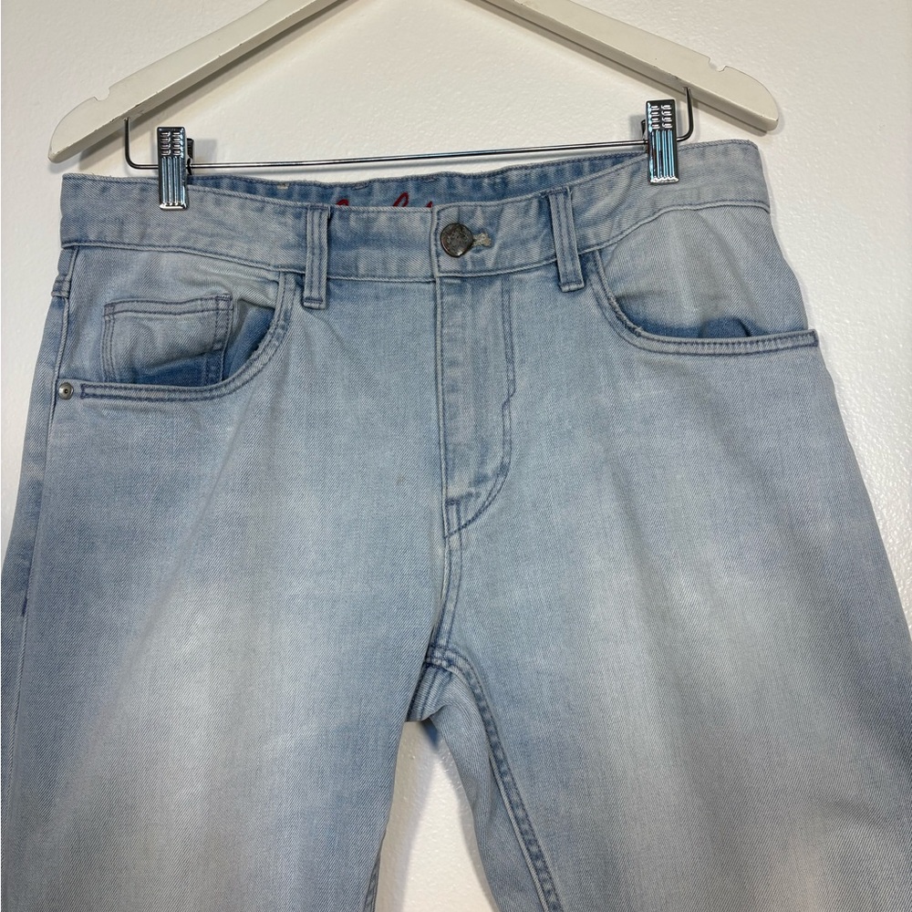 Robert Graham Mens Kipling Tailored Sz 33X31 Light Wash Stretch Denim Jeans - Picture 5 of 12